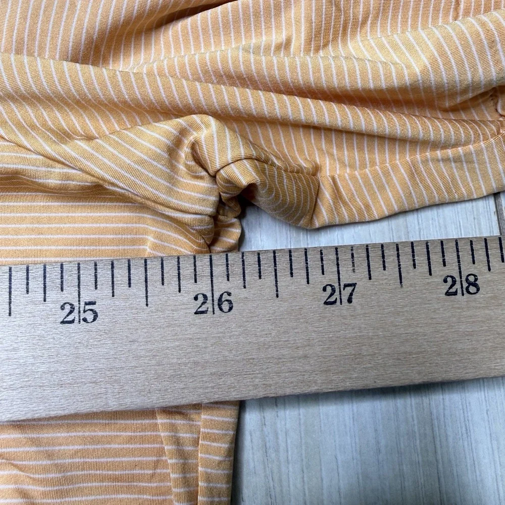RLX Ralph Lauren Mens Striped Polo Golf Shirt Orange Size XL Moisture Wicking